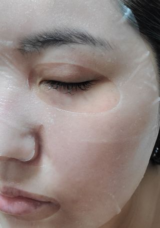 닥터마시멜로 닥터마스멜로 마블러스 아쿠아 클리닉 마스크 — 5점을 준 리뷰어가 2021년 7월 올린 사용 사진