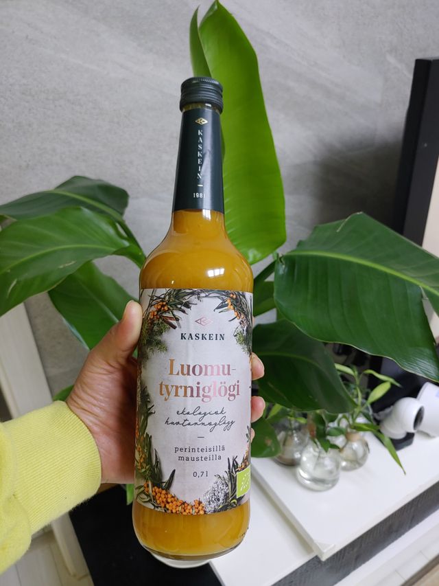 [Kaskein Luomutyrniglögi] 핀란드 전통 무알콜 멀드와인 시벅톤 글로기 리뷰 사진