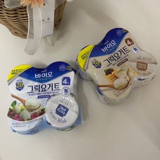 매일바이오 그릭요거트 오리지널 플레인 4개, 로스터리 커피믹스 4개 — 4점을 준 리뷰어가 2021년 12월 올린 사용 사진