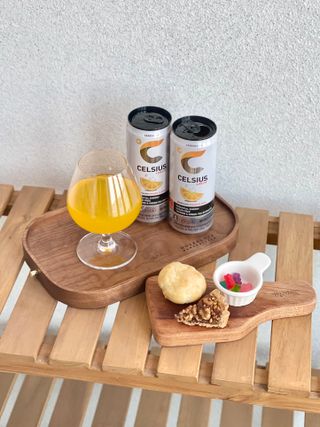 셀시어스 오리지널 325ml 에너지 비타민 피트니스 드링크(24can) 다이어트 음료 — 4.5점을 준 리뷰어가 2022년 5월 올린 사용 사진
