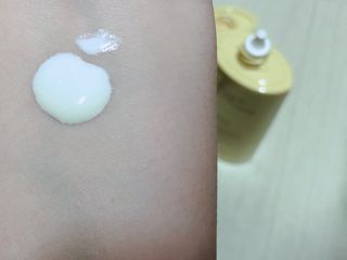 스킨큐어 산다화 유기농 레몬썬크림 — 5점을 준 리뷰어가 2021년 7월 올린 사용 사진