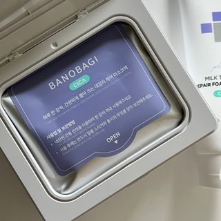 바노바기 코스메틱 바노바기 밀크씨슬 리페어 시카 폼 클렌저 플러스 120ml + 퀵 마스크 플러스 30매 — 4점을 준 리뷰어가 2023년 8월 올린 사용 사진