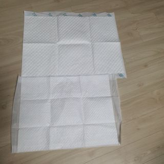 아베크 펫 와이드 프리미엄 중형 애견 강아지 배변 패드 54매 1팩 45g — 5점을 준 리뷰어가 2021년 7월 올린 사용 사진
