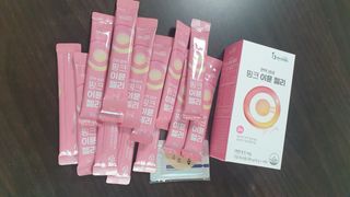 [인디닥터] 면역 생생 핑크 이뮨 젤리 — 4점을 준 리뷰어가 2022년 6월 올린 사용 사진