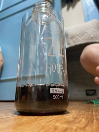 클린24시간 1BOX(5포) + 전용보틀(500ml) — 5점을 준 리뷰어가 2022년 8월 올린 사용 사진