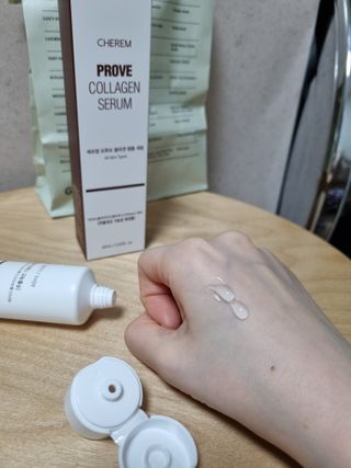 체르엠  프루브 콜라겐 앰플세럼 60ml 1병 — 5점을 준 리뷰어가 2022년 2월 올린 사용 사진