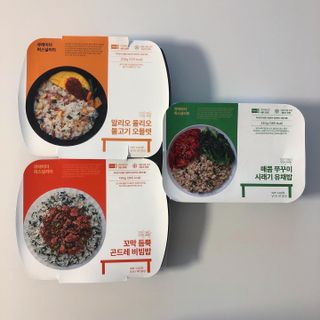 직탁 식단관리 3종 도시락(꼬막 듬뿍 곤드레비빔밥, 알리오올리오 불고기오믈렛, 매콤쭈꾸미 시래기유채밥) — 5점을 준 리뷰어가 2022년 6월 올린 사용 사진