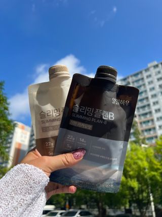 일일하우 슬리밍 플랜B 고소한 귀리맛, 진한 카카오맛 (체중조절식) — 5점을 준 리뷰어가 2023년 7월 올린 사용 사진
