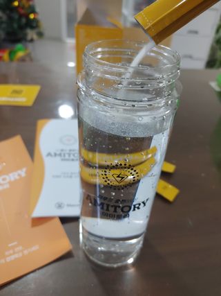 주식회사 씨크릿비에프랩 마시는 아미노산 아미토리 열대과일맛 14포 [1포, 5g / 보틀증정] — 5점을 준 리뷰어가 2022년 12월 올린 사용 사진