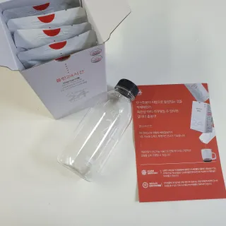 클린24시간 1BOX(5포) + 전용보틀(500ml) — 5점을 준 리뷰어가 2023년 2월 올린 사용 사진