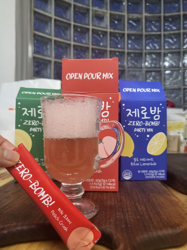 제로밤 피치 크러시 5g x 12개입 리뷰 사진