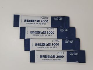 바른비타민 옵티엠에스엠2000 1박스 60포 관절 연골 복합건강기능식품 — 5점을 준 리뷰어가 2021년 6월 올린 사용 사진