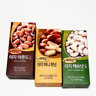 짜먹는 이지견과 짜먹는 이지아몬드, 짜먹는 이지허니피넛, 짜먹는 이지캐슈넛 각 10g X  10포 — 4점을 준 리뷰어가 2021년 2월 올린 사용 사진