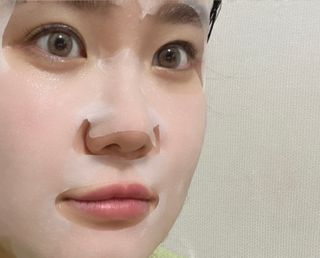 태그스킨 4스텝 주름개선 피부미백 영양 마스크팩 3개 세트(최신버전) — 5점을 준 리뷰어가 2022년 5월 올린 사용 사진