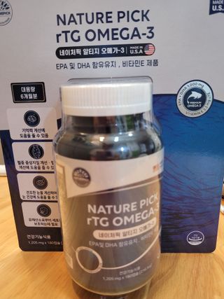 서울약사신협 네이처픽_알티지오메가3_1,205mg x 180캡슐 — 5점을 준 리뷰어가 2021년 9월 올린 사용 사진