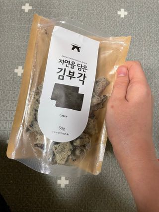 자연을담은모듬부각 — 5점을 준 리뷰어가 2022년 1월 올린 사용 사진