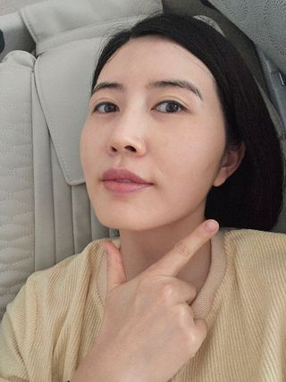 블로그 [웰더마] 프리미엄 사파이어 콜라겐 임팩트 피팅 마스크(4매입/1BOX) — 5점을 준 리뷰어가 2025년 5월 올린 사용 사진