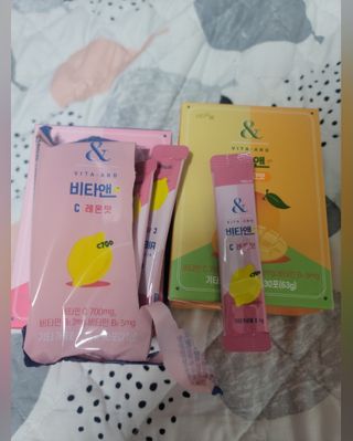 비타앤C 레몬맛, 망고맛 — 5점을 준 리뷰어가 2021년 5월 올린 사용 사진
