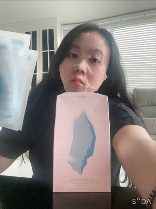 에이스노 레스큐 부스트 하이드레이션 시트마스크 — 4점을 준 리뷰어가 2021년 10월 올린 사용 사진