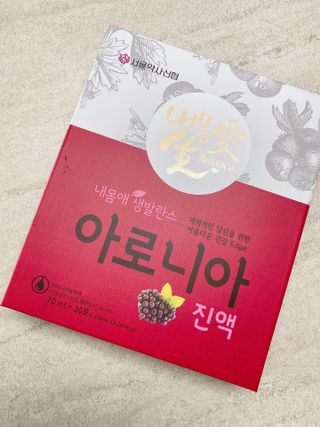 서울약사신협_내몸애생발란스아로니아_70ml x 30포 — 5점을 준 리뷰어가 2021년 6월 올린 사용 사진