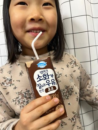 [구매평]덴마크 소화가 잘되는 우유로 만든 초코, 190ml, 24개 — 4.5점을 준 리뷰어가 2025년 2월 올린 사용 사진