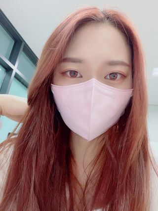 [숨그림]  덴탈마스크 짱구 우리아이 그리고 내가 쓰는 믿을수있는 케릭터 마스크  16종 — 5점을 준 리뷰어가 2021년 11월 올린 사용 사진