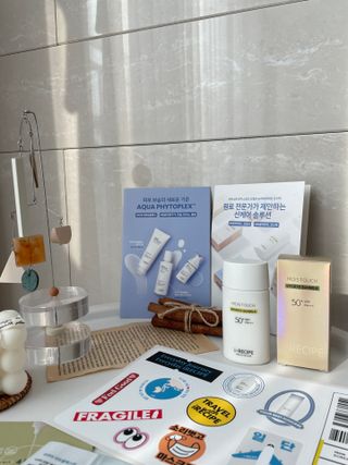 아이레시피 모이스트터치 스포츠 선밀크 50ml (SPF50+ PA+++) — 5점을 준 리뷰어가 2023년 2월 올린 사용 사진