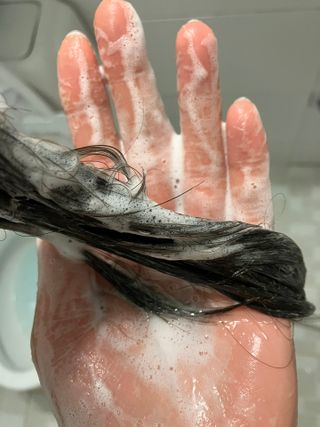 르핸스 퍼포밍 5 샴푸 비반트 포렛/베티버 포그 — 5점을 준 리뷰어가 2023년 3월 올린 사용 사진