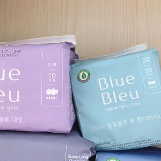 블루블루 유기농 순면 커버 생리대 — 5점을 준 리뷰어가 2021년 1월 올린 사용 사진