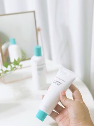리더스코스메틱 리더스 카밍 바이오틱스 #1등 진정 기획세트 [에센스 워터150ml + 크림 마스크80ml] — 5점을 준 리뷰어가 2022년 8월 올린 사용 사진