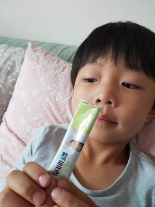 연세생활건강 키즈텐 멀티비타민 1BOX (30포) — 5점을 준 리뷰어가 2022년 5월 올린 사용 사진