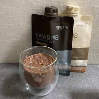 일일하우 슬리밍 플랜B 고소한 귀리맛, 진한 카카오맛 (체중조절식) — 3.5점을 준 리뷰어가 2023년 5월 올린 사용 사진
