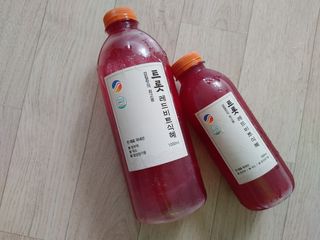 트롯전통식혜 트롯레드비트식혜 1리터 +500리터 — 5점을 준 리뷰어가 2021년 5월 올린 사용 사진