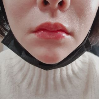 [블랙루즈]하프앤하프틴트 10종 中 택1+랜덤1 — 5점을 준 리뷰어가 2021년 2월 올린 사용 사진