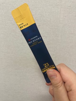 리더스코스메틱 리더스 프로 하이드라 아미노 슬리핑 마스크 — 5점을 준 리뷰어가 2021년 1월 올린 사용 사진