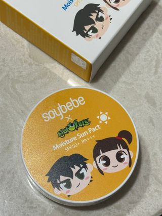 소이베베X신비아파트 모이스쳐 선팩트 SPF50+ PA+++ — 5점을 준 리뷰어가 2023년 4월 올린 사용 사진