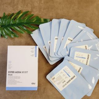 [아이오유] 수퍼 아쿠아 모이스트 마스크팩(10매) — 4점을 준 리뷰어가 2022년 6월 올린 사용 사진