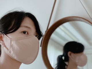 브레스솔루션 BS 에어웨어 마스크 6종 — 5점을 준 리뷰어가 2021년 8월 올린 사용 사진