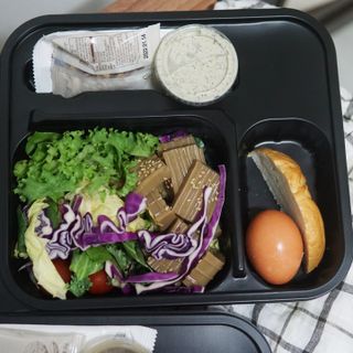 참살이도시락 작심삼일 샐러드도시락 3개 맛보기 새벽배송 또는 택배배송 — 5점을 준 리뷰어가 2021년 9월 올린 사용 사진