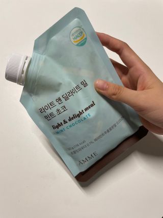 아므_이너뷰티 라이트 앤 딜라이트 밀 민트 초코 — 3.5점을 준 리뷰어가 2021년 8월 올린 사용 사진