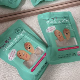 해뜨온 껍질없는 한입아이스 군고구마 120g x 4개 — 5점을 준 리뷰어가 2021년 9월 올린 사용 사진