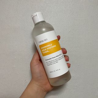 나나스킨 캐모마일아쿠아수딩토너 — 4.5점을 준 리뷰어가 2021년 5월 올린 사용 사진