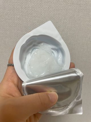제주인디 폴리인디고 리프레쉬 바이오셀룰로오스 마스크팩 — 4점을 준 리뷰어가 2021년 11월 올린 사용 사진