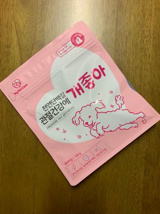 My Pet Care 천연단백질 관절건강에 개좋아 — 4점을 준 리뷰어가 2021년 1월 올린 사용 사진