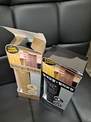 헤어플러스 블랙 컬러본드 샴푸 트리트먼트 300ml — 3점을 준 리뷰어가 2021년 5월 올린 사용 사진