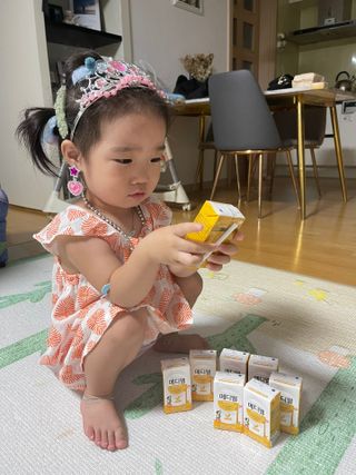 메디웰 페디아드링크 미니 바나나맛 — 5점을 준 리뷰어가 2022년 8월 올린 사용 사진