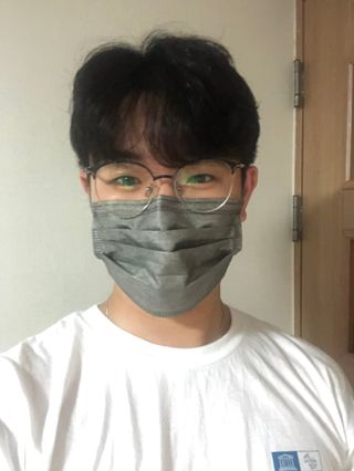 에어에이드 컬러 덴탈 마스크 — 5점을 준 리뷰어가 2021년 8월 올린 사용 사진