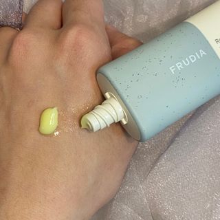 [후르디아] 끈적임 없는 착한성분 비건  핸드크림 3종 — 4.5점을 준 리뷰어가 2022년 10월 올린 사용 사진