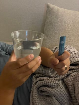 클린24시간 슬림앤유산균 1박스 (3.5g X 15포) — 4.5점을 준 리뷰어가 2023년 2월 올린 사용 사진