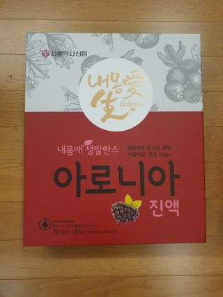서울약사신협_내몸애생발란스아로니아_70ml x 30포 — 5점을 준 리뷰어가 2021년 7월 올린 사용 사진